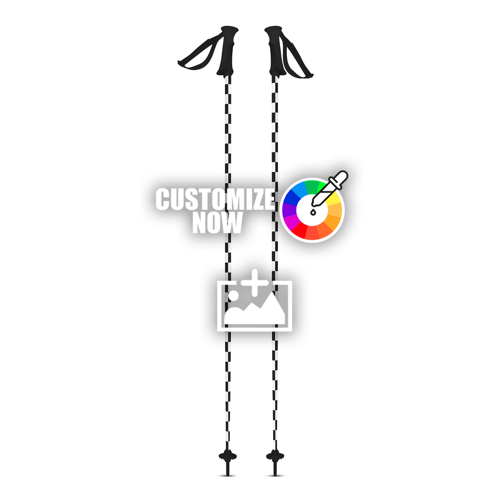 Ski Stock sticker im Checkerboard design