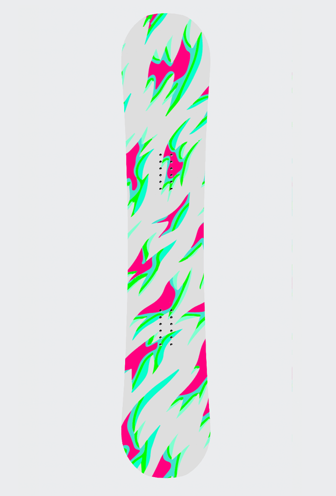 Snowboard Sticker Folierung - Flakes - Sickstyle Graphics