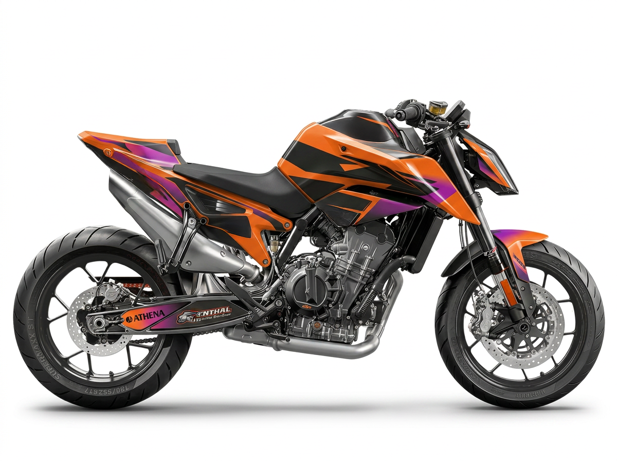 Street Graphics Retro Look – Graphics suitable for KTM Duke 390