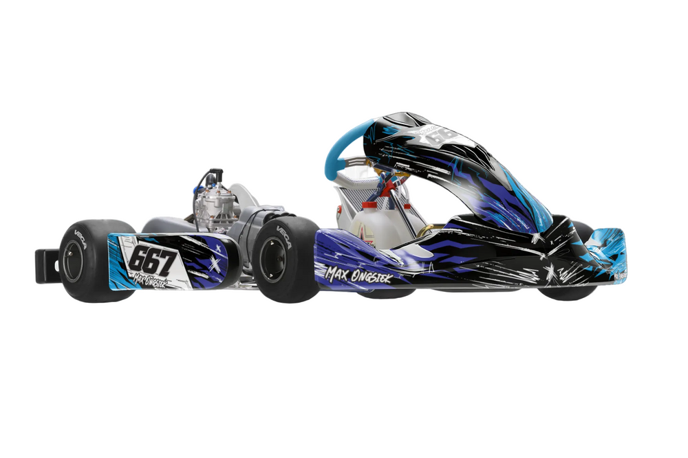 Kart stickerset Dark Predator voor meerdere kartchassis