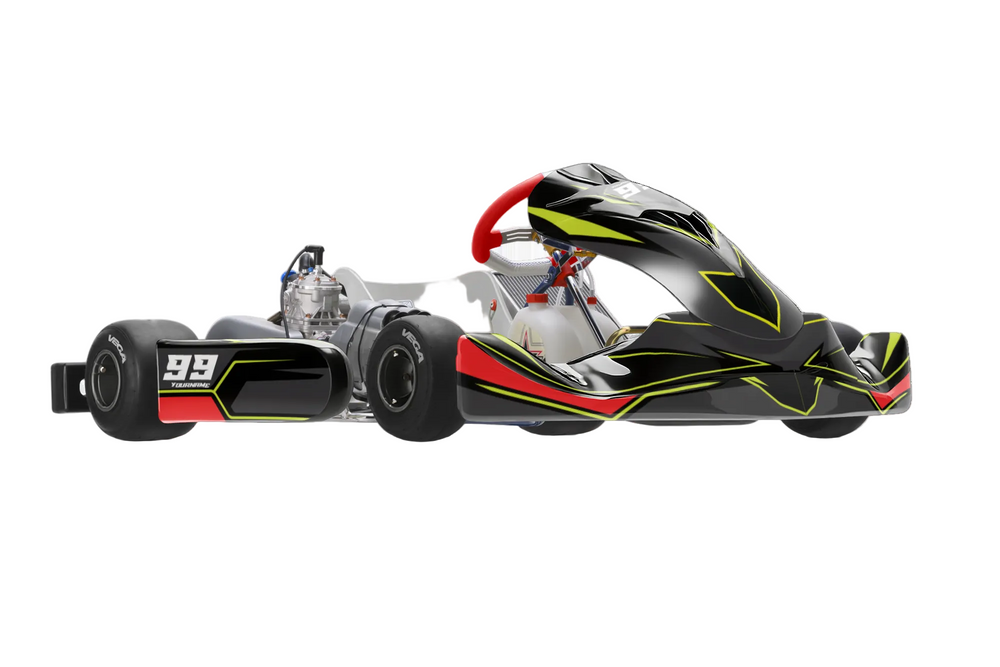 Kart stickerset Acid Rush voor meerdere kartchassis