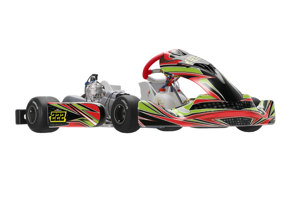Kart stickerset Neon Strike voor meerdere kartchassis