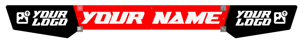 Custom Helm Visier Sticker - Banner