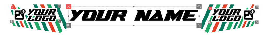 Custom Helm Visier Sticker - Tony