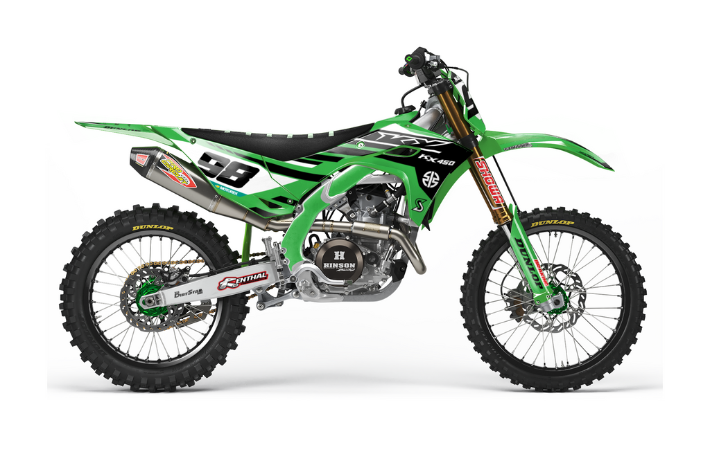 MX Dekor Werx Look – geschikt voor Kawasaki KX, KX-F & KLX | alle modellen & bouwjaren