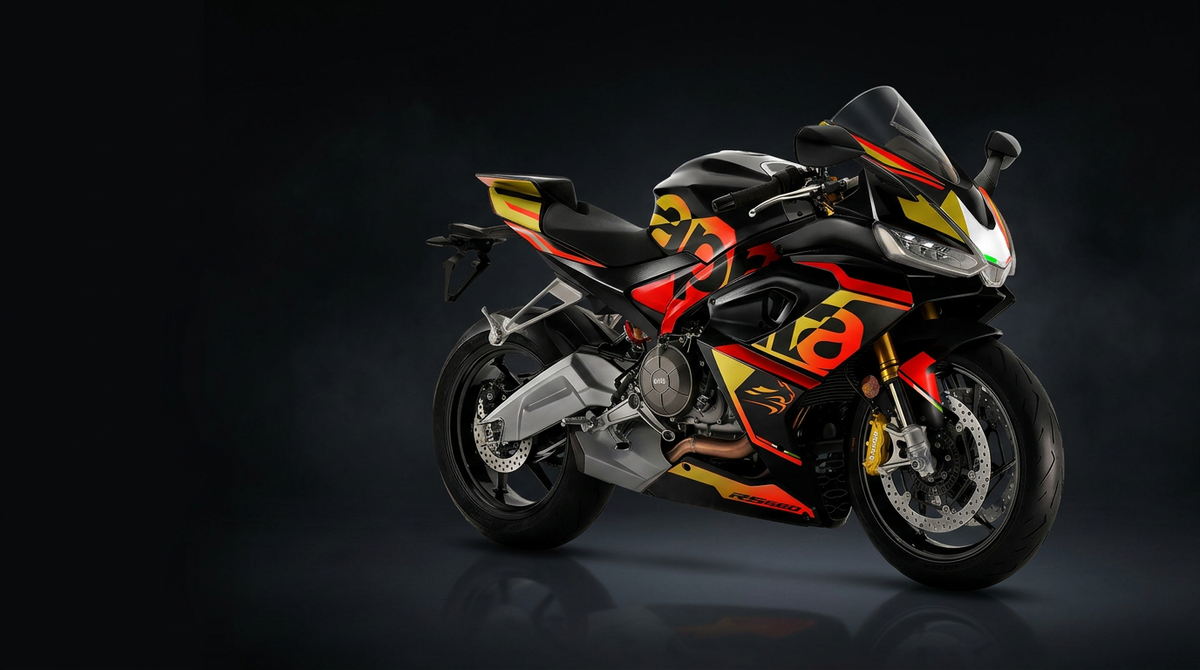 Designansicht eines Sickstyle-Dekors passend für Aprilia