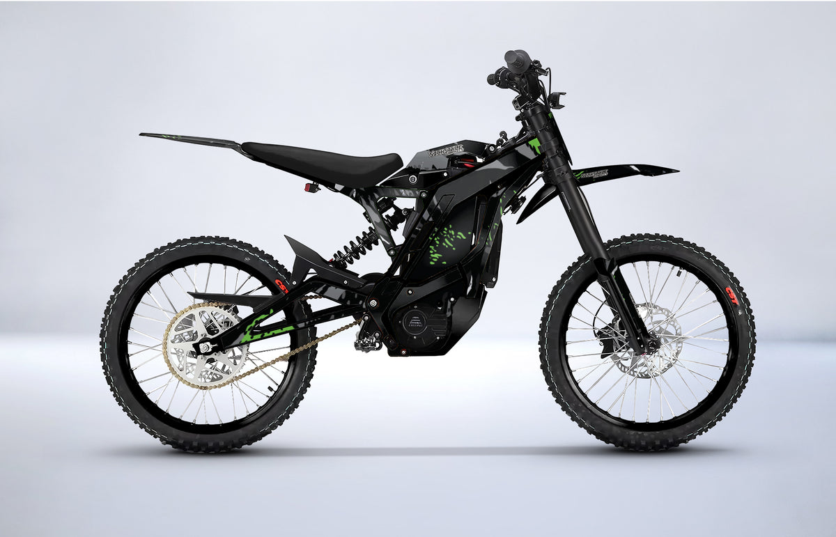 E-moto dekalkit Green Camo för E-Ride Pro