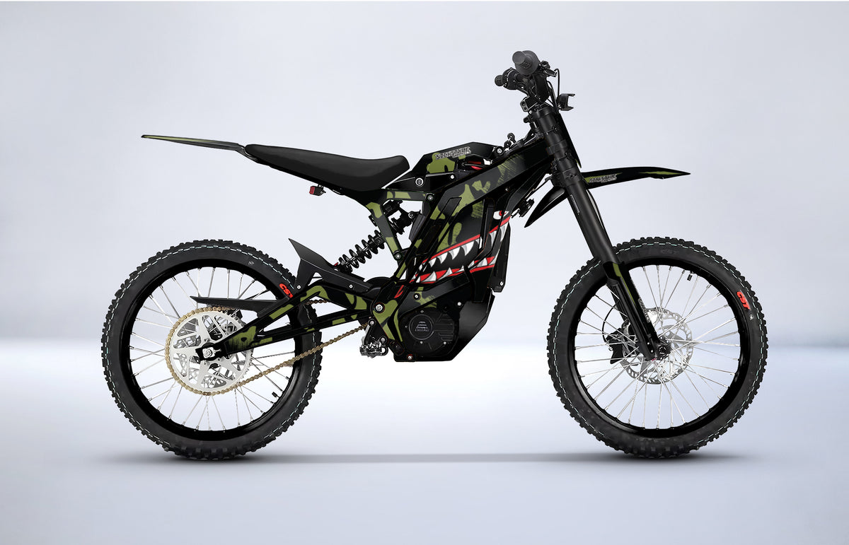 E-moto dekalkit Green Teeth för E-Ride Pro