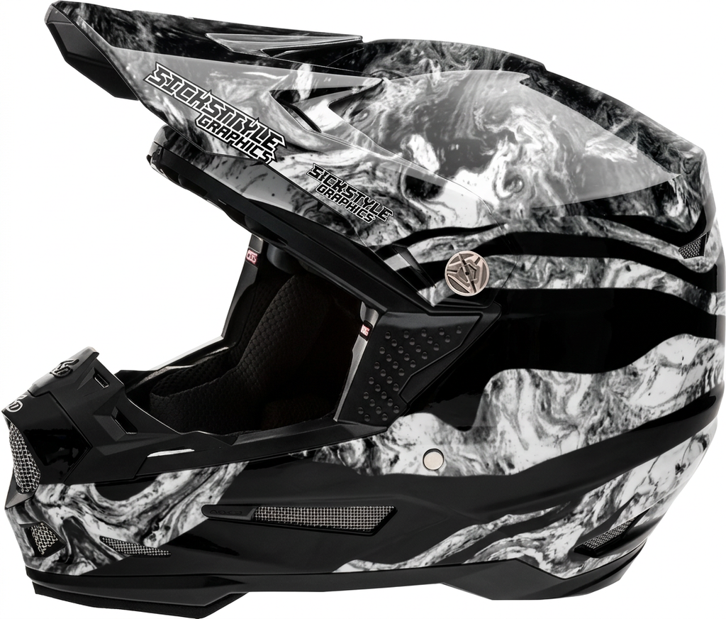Helmdekor Diekmann Replica für 6D Helme – Custom Helm-Wrap von Sickstyle Graphics