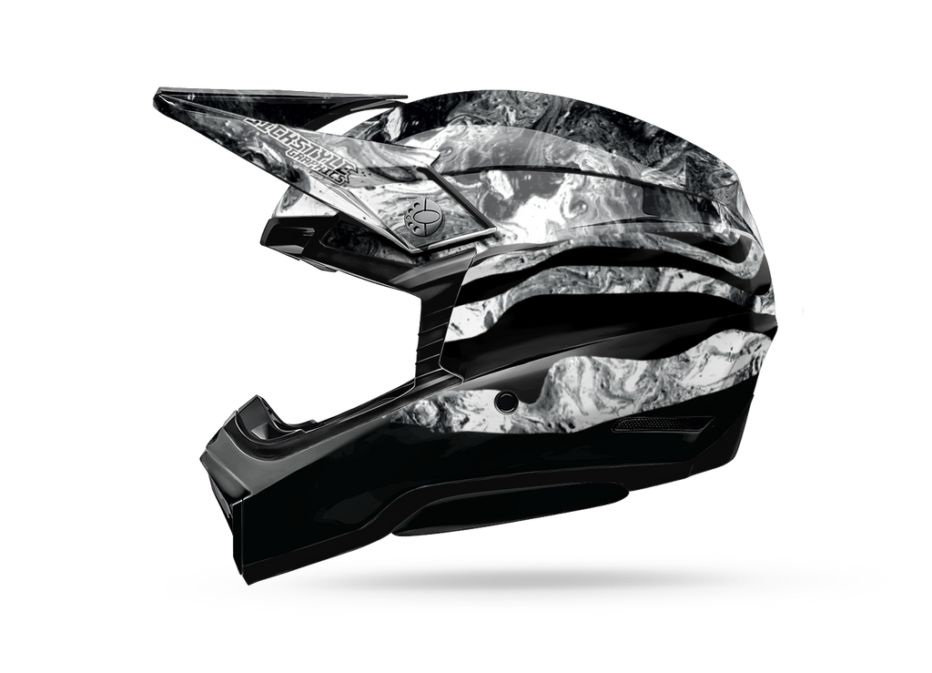 Helmdekor Diekmann Replica für Bell Helme – Custom Helm-Wrap von Sickstyle Graphics