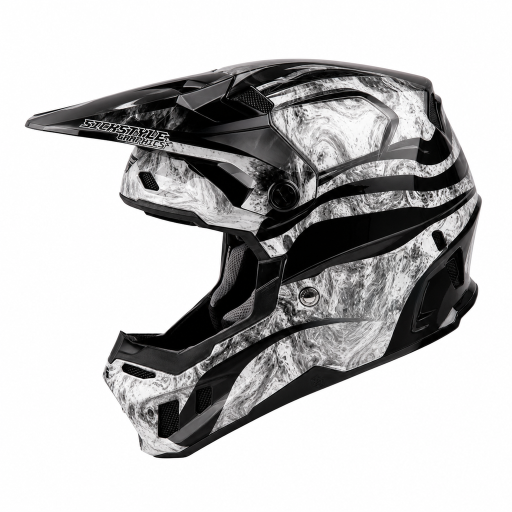 Helmdekor Diekmann Replica für Fly Racing Helme – Custom Helm-Wrap von Sickstyle Graphics