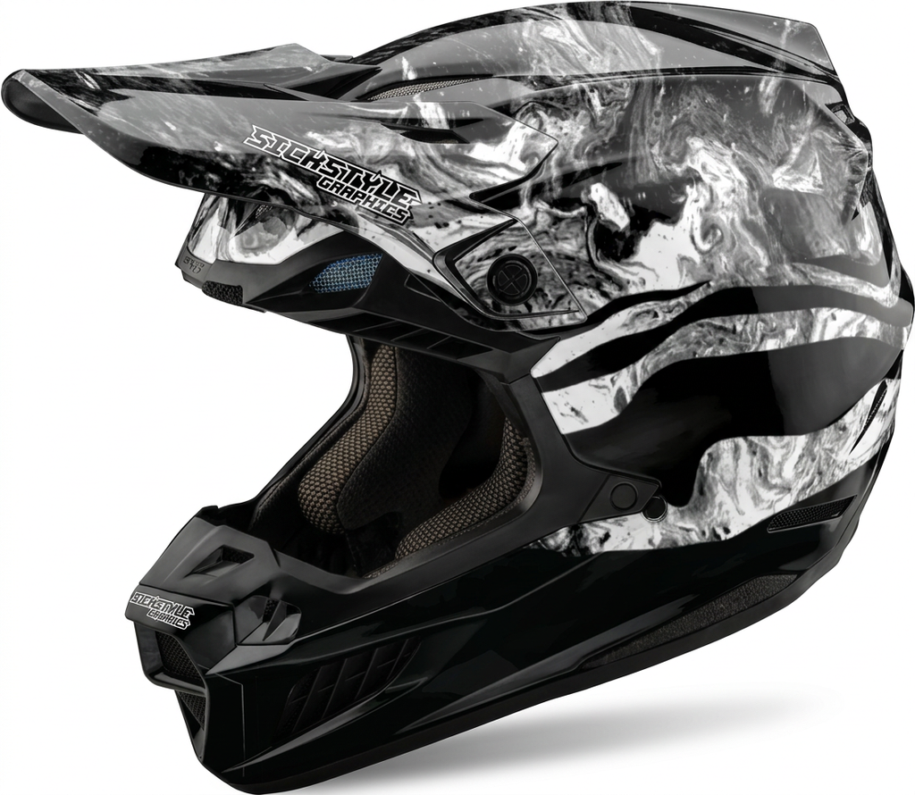 Helmdekor Diekmann Replica für Troy Lee Designs Helme – Custom Helm-Wrap von Sickstyle Graphics