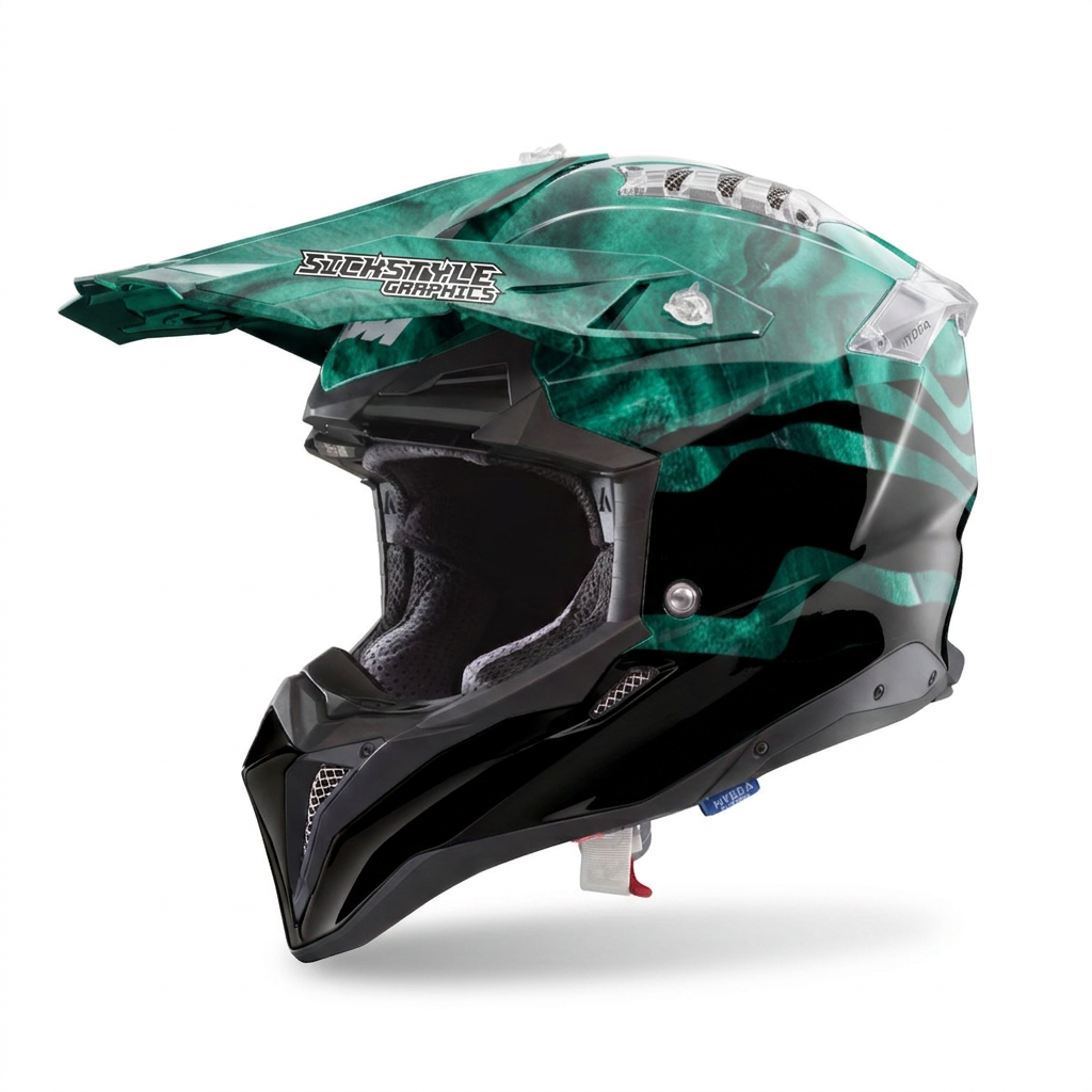 Helmdekor Dieks für Airoh Helme – Custom Helm-Wrap von Sickstyle Graphics