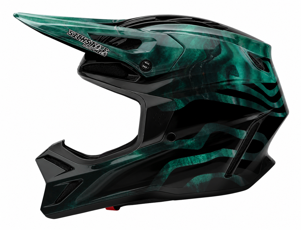 Helmdekor Dieks für Fox Racing Helme – Custom Helm-Wrap von Sickstyle Graphics