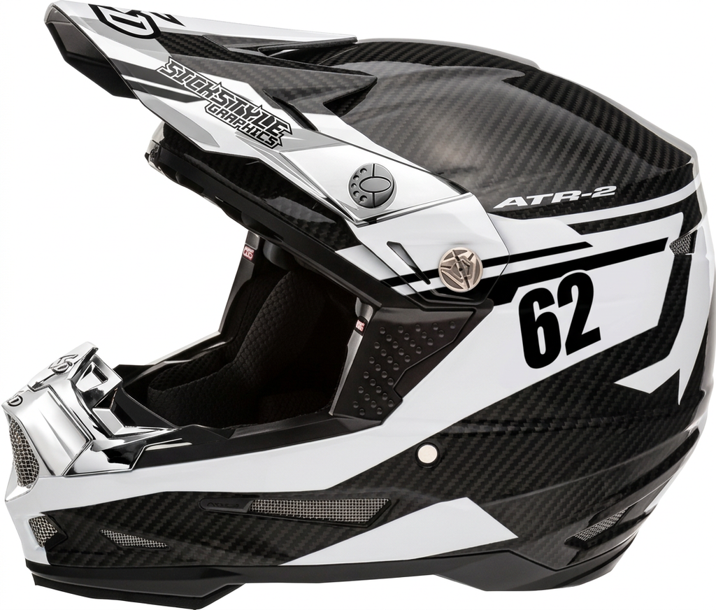 Helmdekor Factory Racing für 6D Helme – Custom Helm-Wrap von Sickstyle Graphics