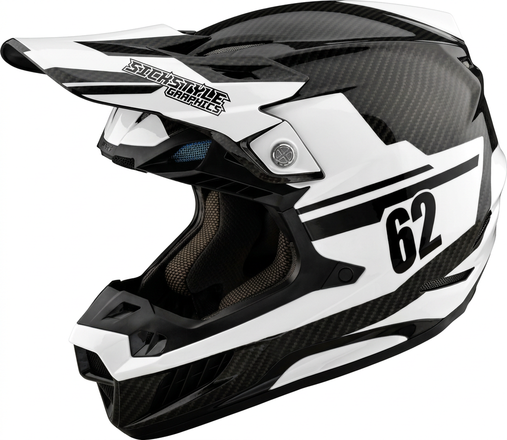 Helmdekor Factory Racing für Troy Lee Designs Helme – Custom Helm-Wrap von Sickstyle Graphics