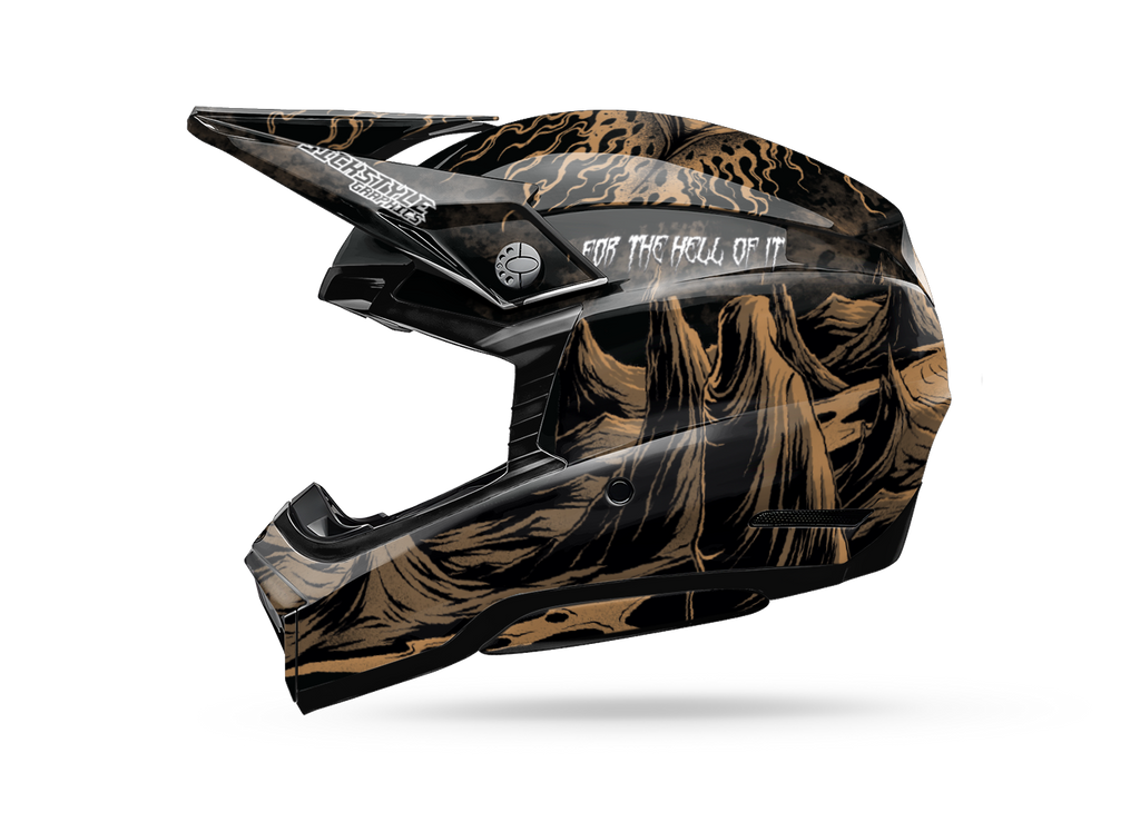 Helmdekor For The Hell Of It für Bell Helme – Custom Helm-Wrap von Sickstyle Graphics