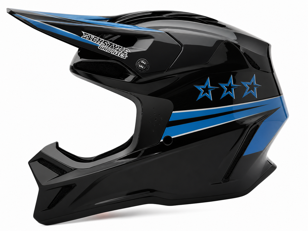 Helmdekor Hyper für Fox Racing Helme – Custom Helm-Wrap von Sickstyle Graphics