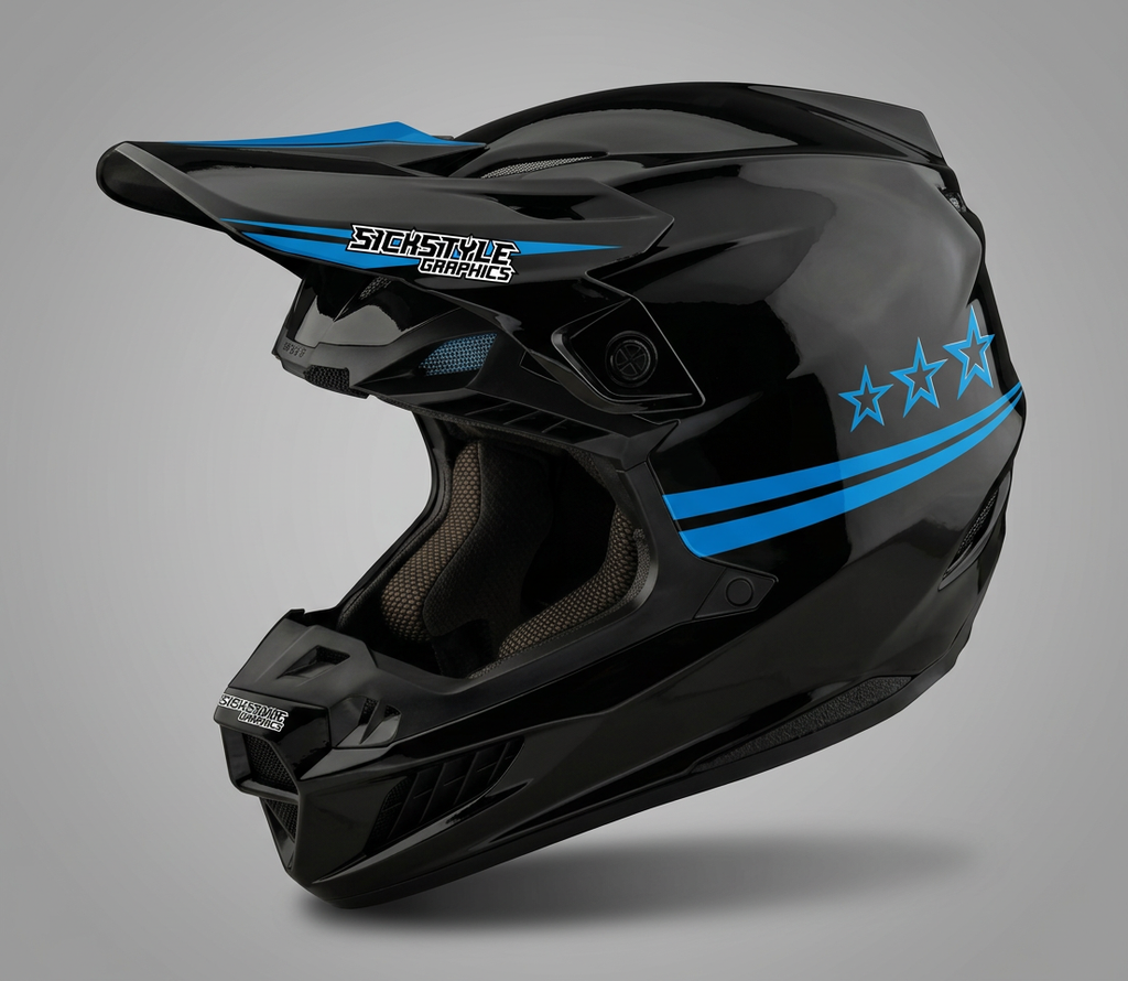 Helmdekor Hyper für Troy Lee Designs Helme – Custom Helm-Wrap von Sickstyle Graphics