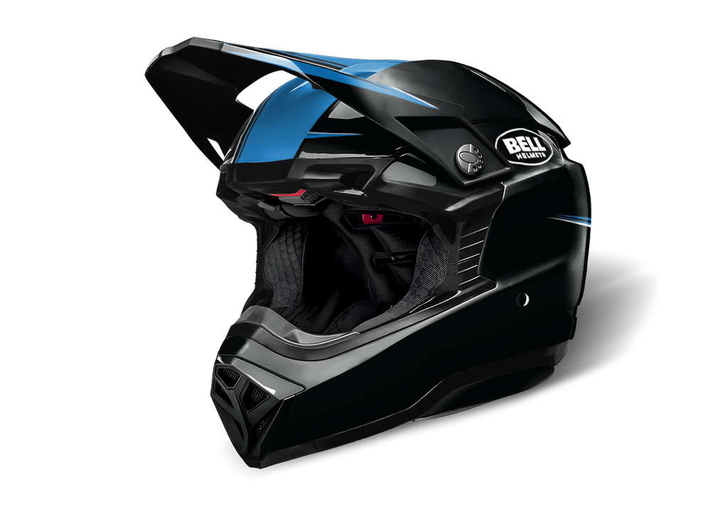 Motorradhelm mit Hyper-Helmdekor von Sickstyle – dynamischer Custom Helm-Wrap im Speed-Design