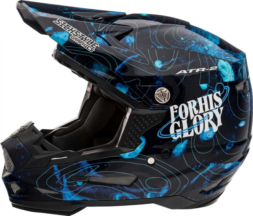 Helmdekor Katzke Replica für 6D Helme – Custom Helm-Wrap von Sickstyle Graphics
