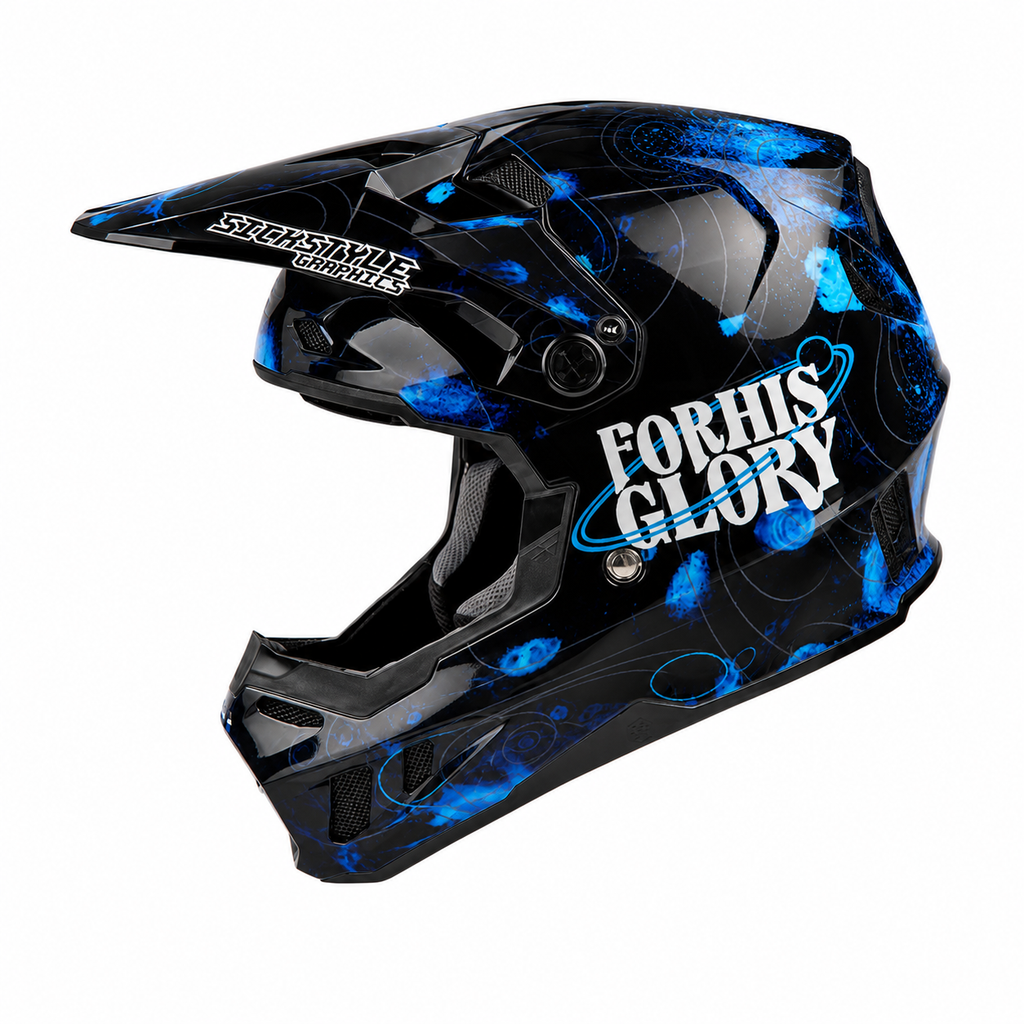 Helmdekor Katzke Replica für Fly Racing Helme – Custom Helm-Wrap von Sickstyle Graphics