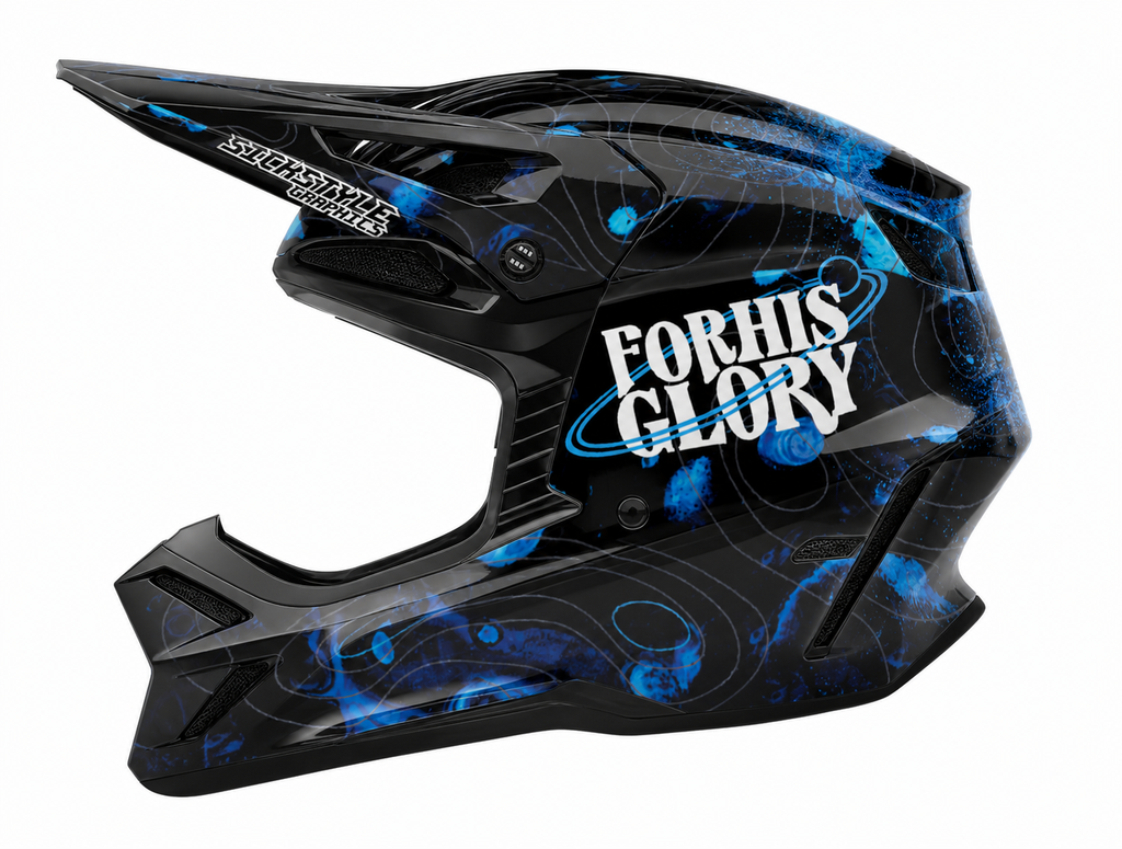 Helmdekor Katzke Replica für Fox Racing Helme – Custom Helm-Wrap von Sickstyle Graphics