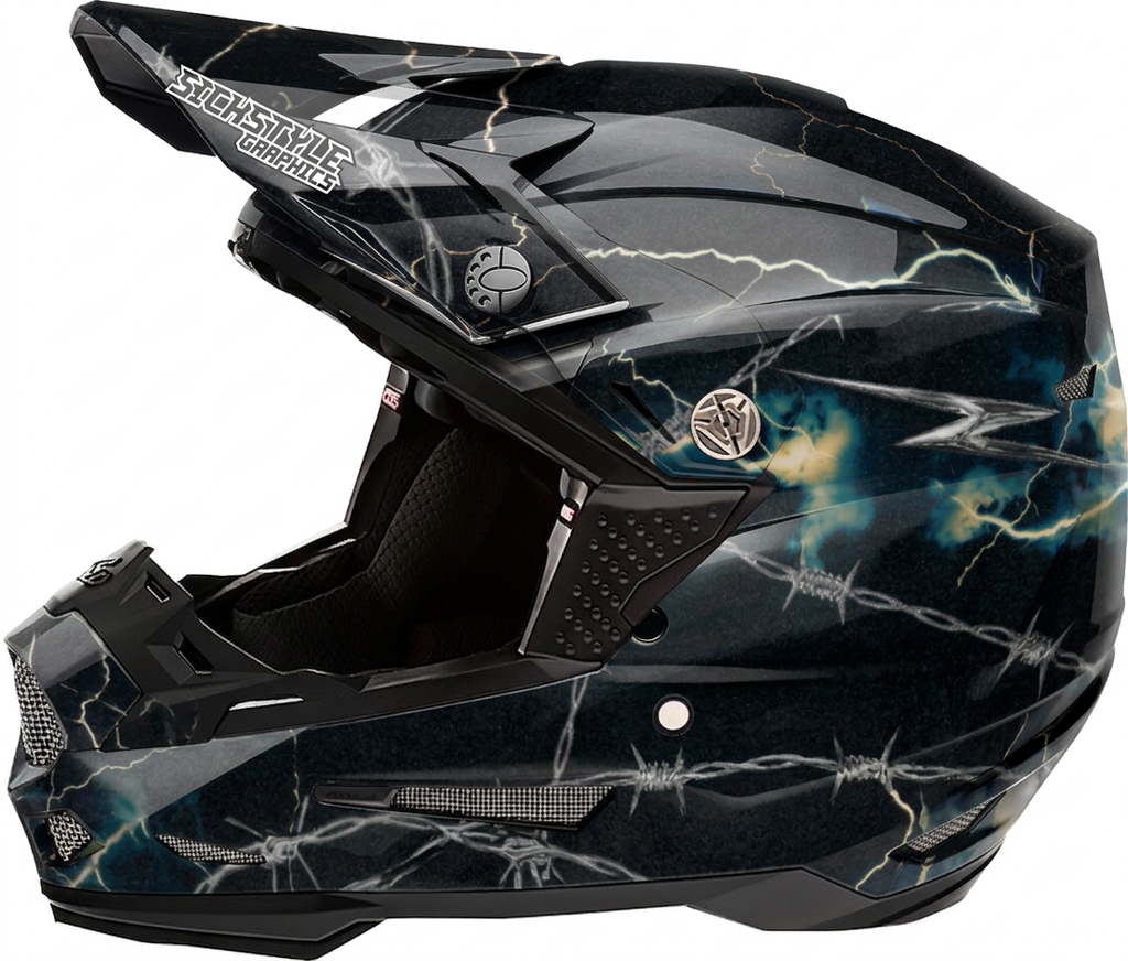 Helmdekor Miley Replica für 6D Helme – Custom Helm-Wrap von Sickstyle Graphics
