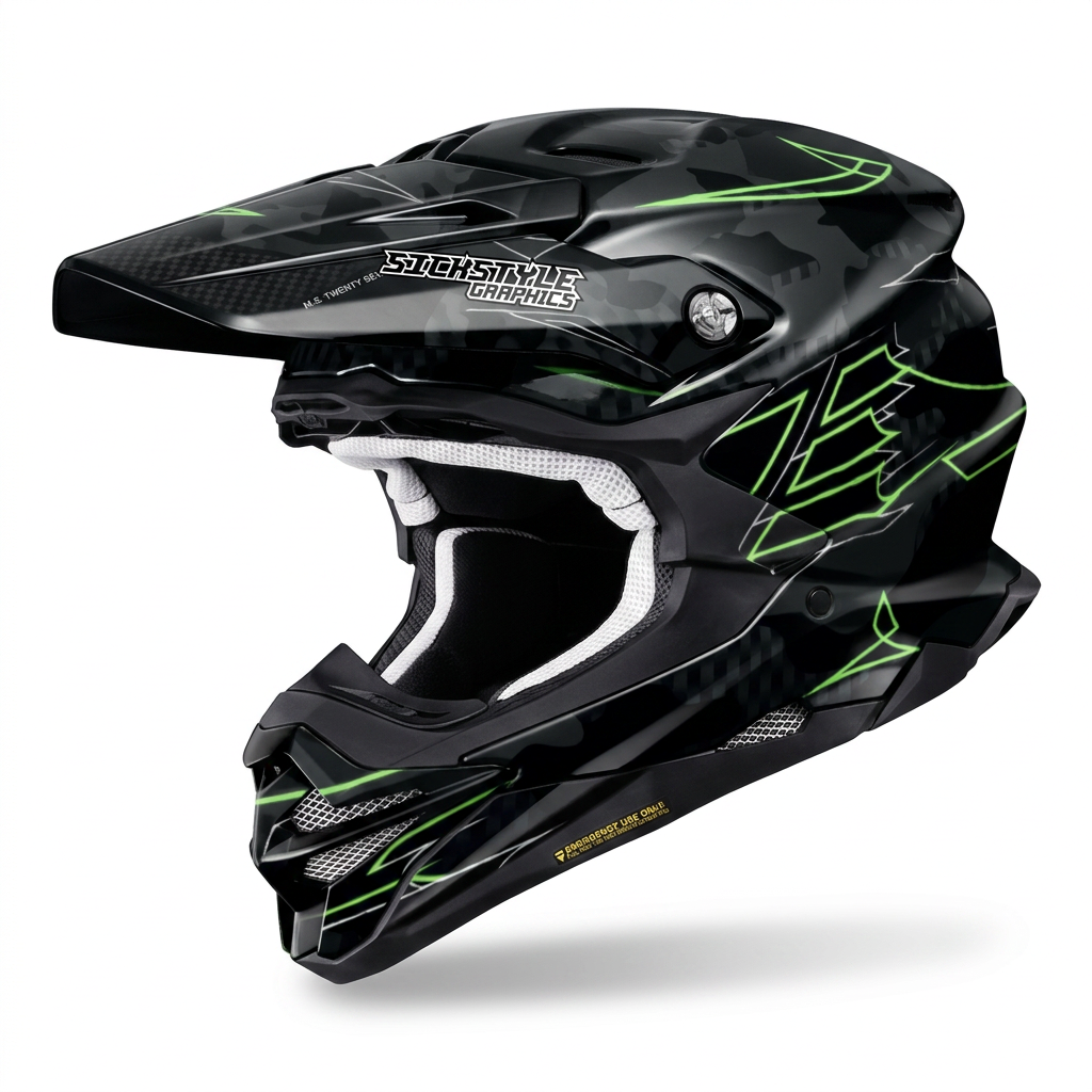 Helmdekor Pinestripe für Shoei Helme – Custom Helm-Wrap von Sickstyle Graphics