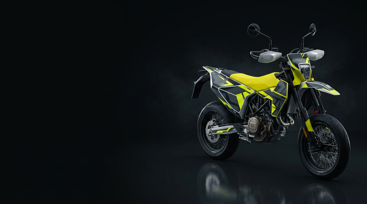 Designvisning af Sickstyle-dekaler, der passer til Husqvarna
