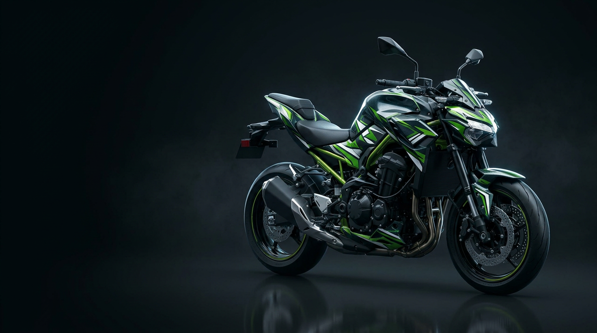Designansicht eines Sickstyle-Dekors passend für Kawasaki