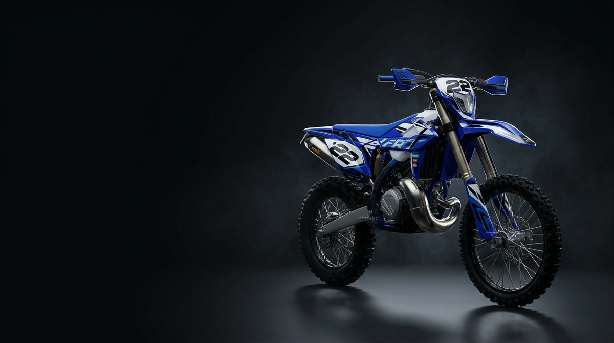 Sherco mit individuellem Dekor in einer Designansicht