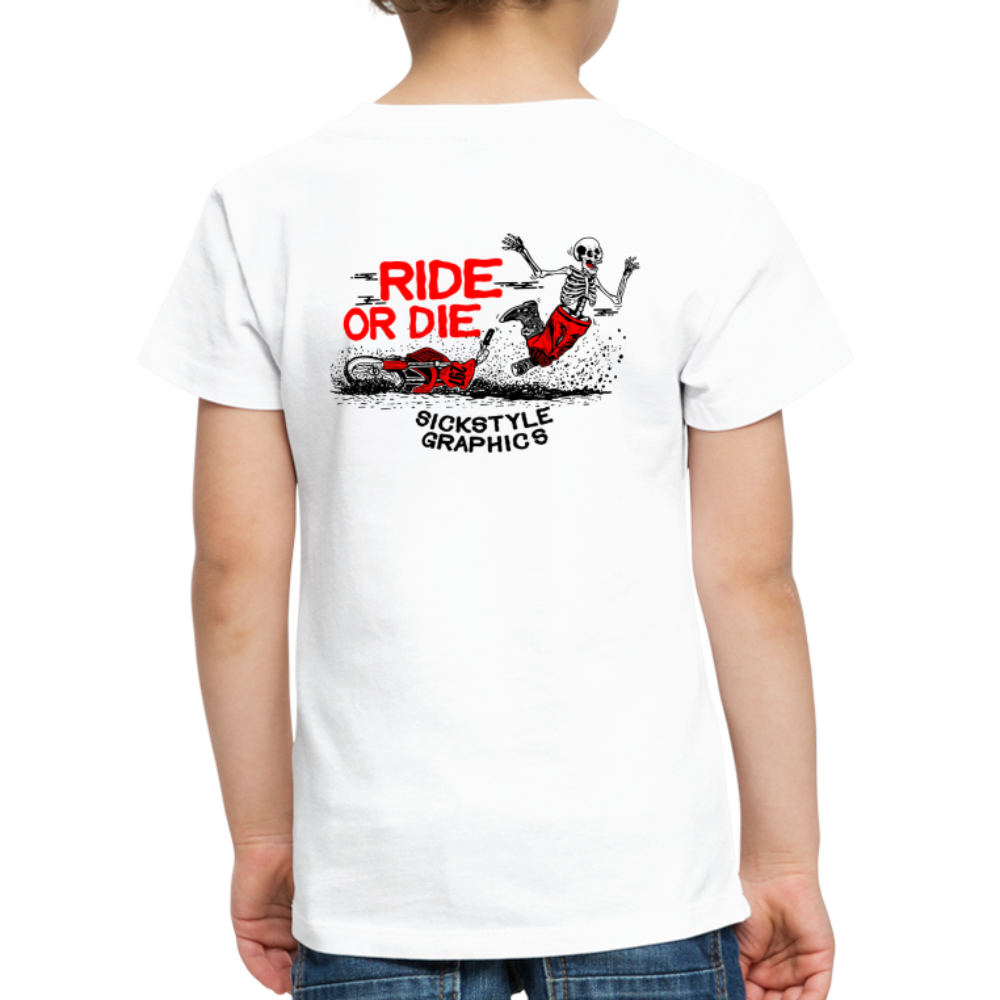 „Ride or Die“ - Kids Tshirt - weiß