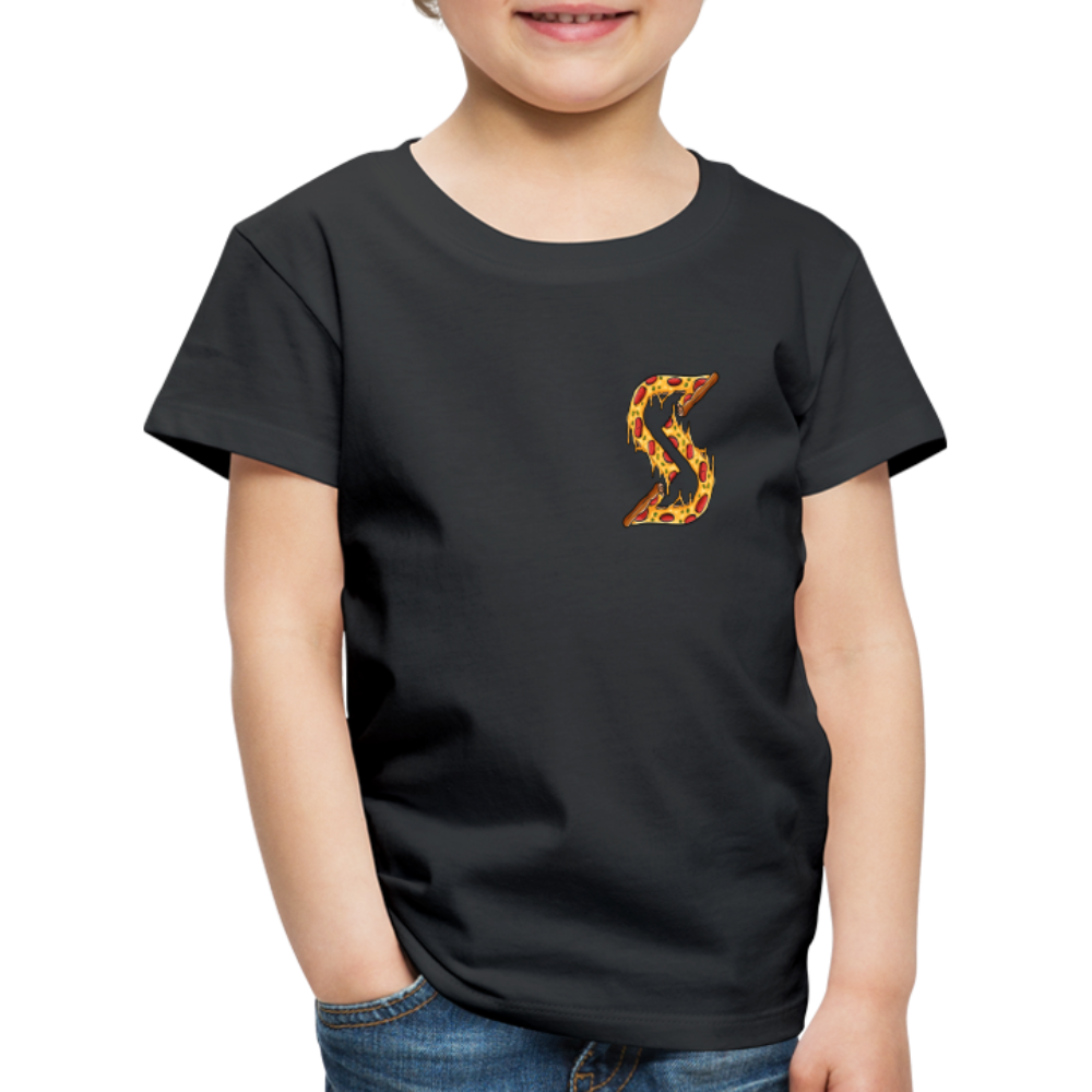 „Pizza Slice“ - Kids T-Shirt - Schwarz
