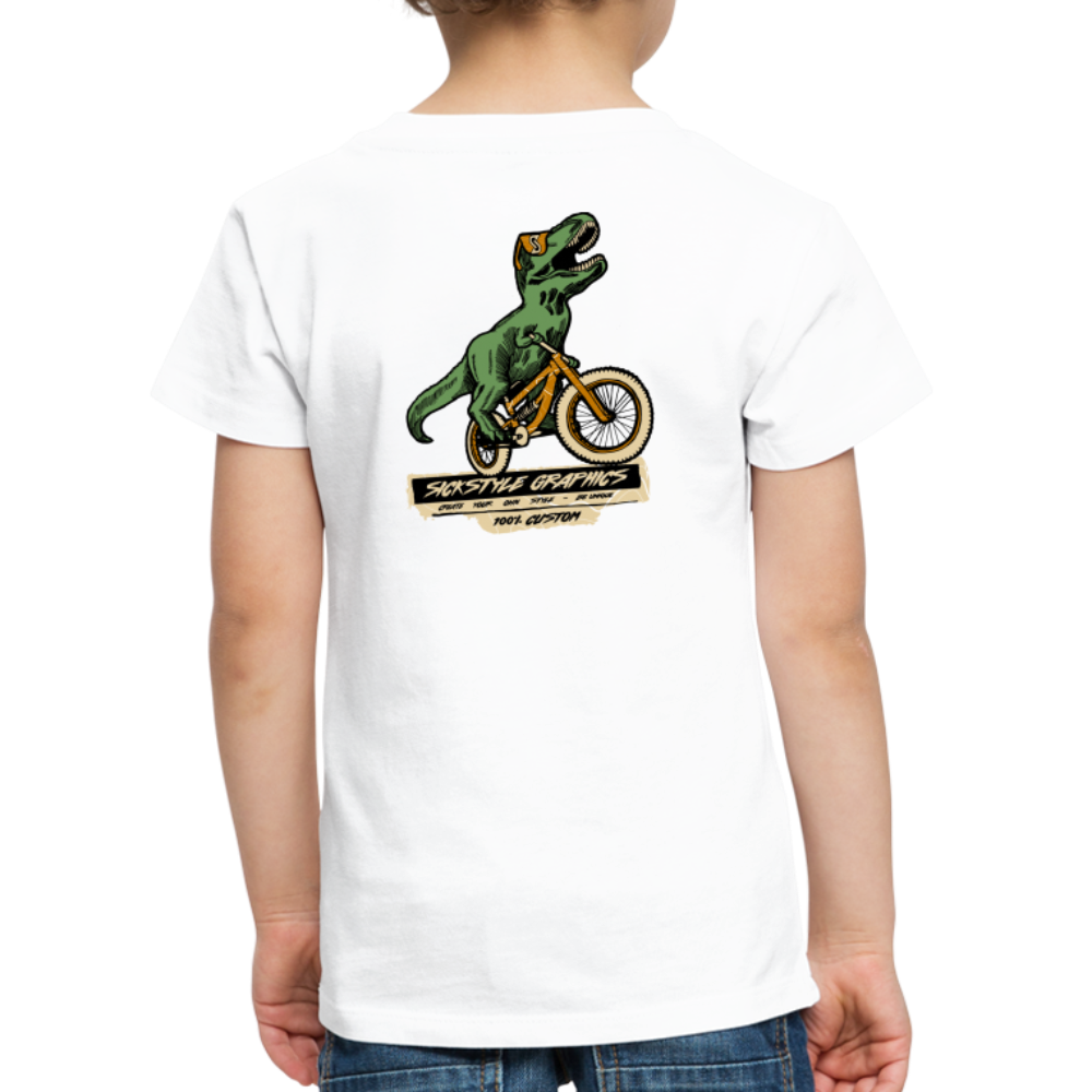 „T-Rex“ - Kids T-Shirt - weiß