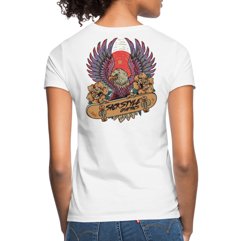 „Skate Eagle“ - Damen T-Shirt - weiß