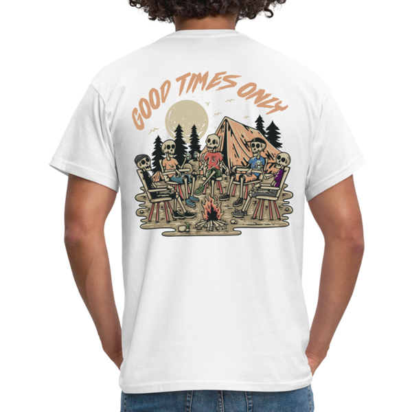 „Good times only“ - Herren T-Shirt - weiß