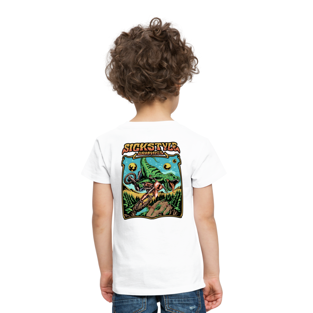 „T-Rex MX“ - Kids T-Shirt - weiß