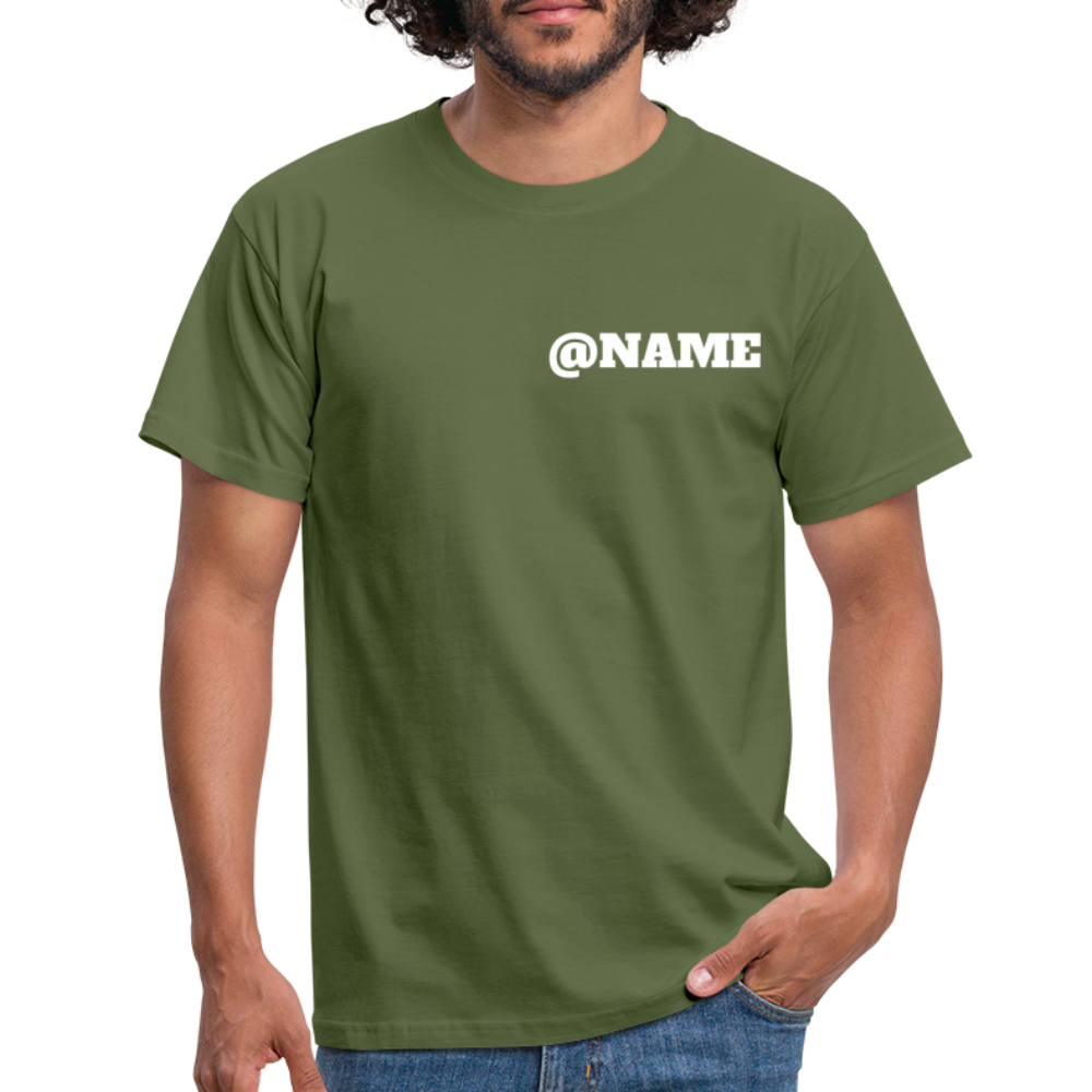 „Custom Instagram Name“ - Herren T-Shirt - Militärgrün