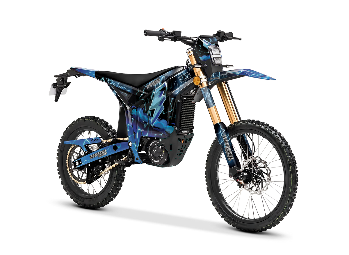 E-moto dekalkit Blue Lightning för Talaria Komodo