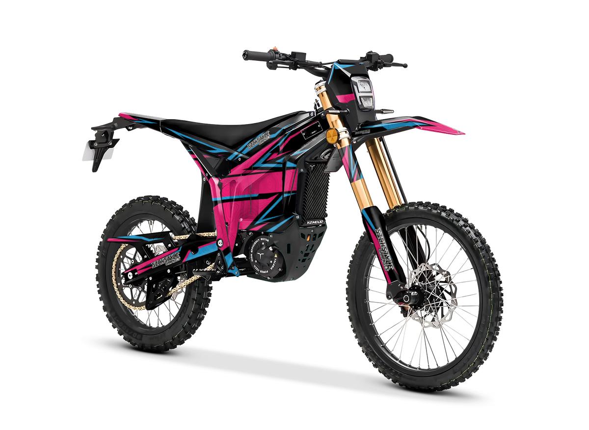 E-moto dekalkit Pink Mountain Lines för Talaria Komodo