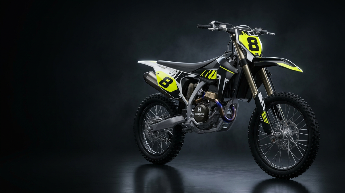 Triumph mit individuellem Dekor in einer Designansicht