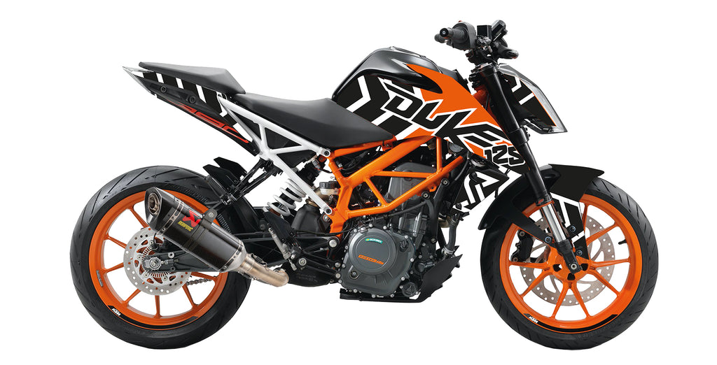 KTM Duke 125 - Arrok Schwarz/Orange Design