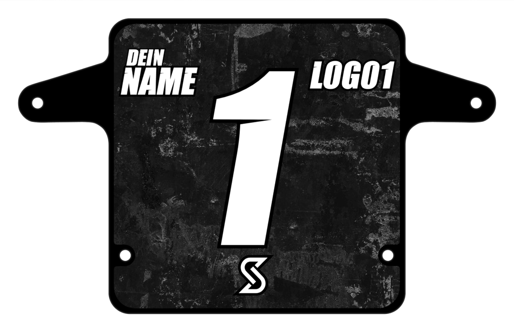 Marsh Guard Numberplate - Grey Marble Aufkleber - Sickstyle Graphics