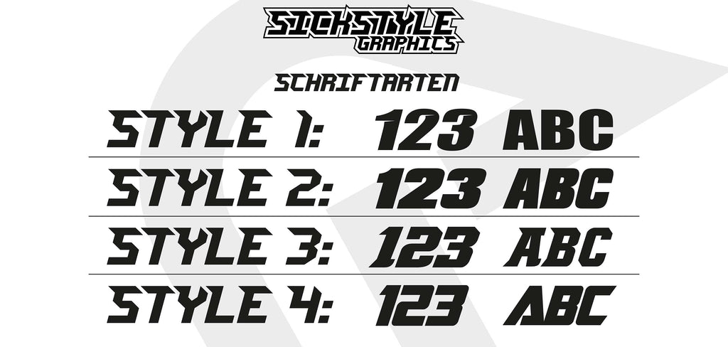 KTM SX Numberplate - Basic