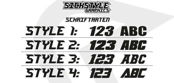 KTM SX Numberplate - Basic