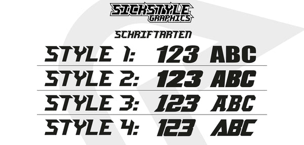 Suzuki RMZ Numberplates - Basic