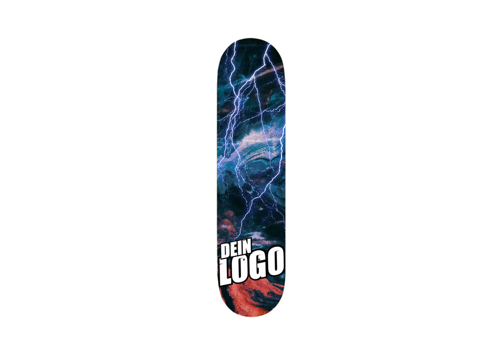 Skateboard Sticker - Lightning blue