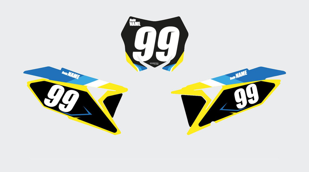 Suzuki RMZ Numberplates - Factory - Sickstyle Graphics