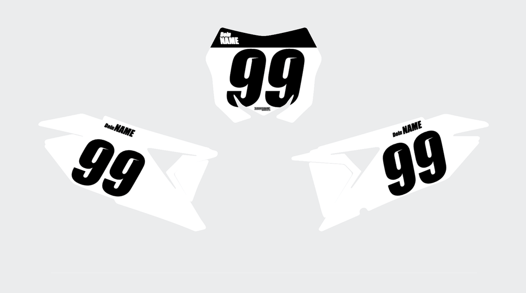 Suzuki RMZ Numberplates - Basic - Sickstyle Graphics